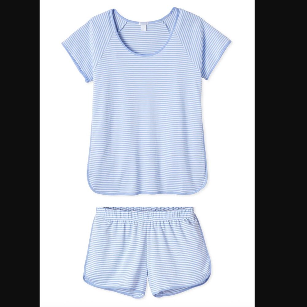 LAKE Pajamas Pima Cotton Pajama Shorts Set